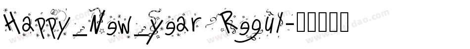 Happy_New_Year Regul字体转换